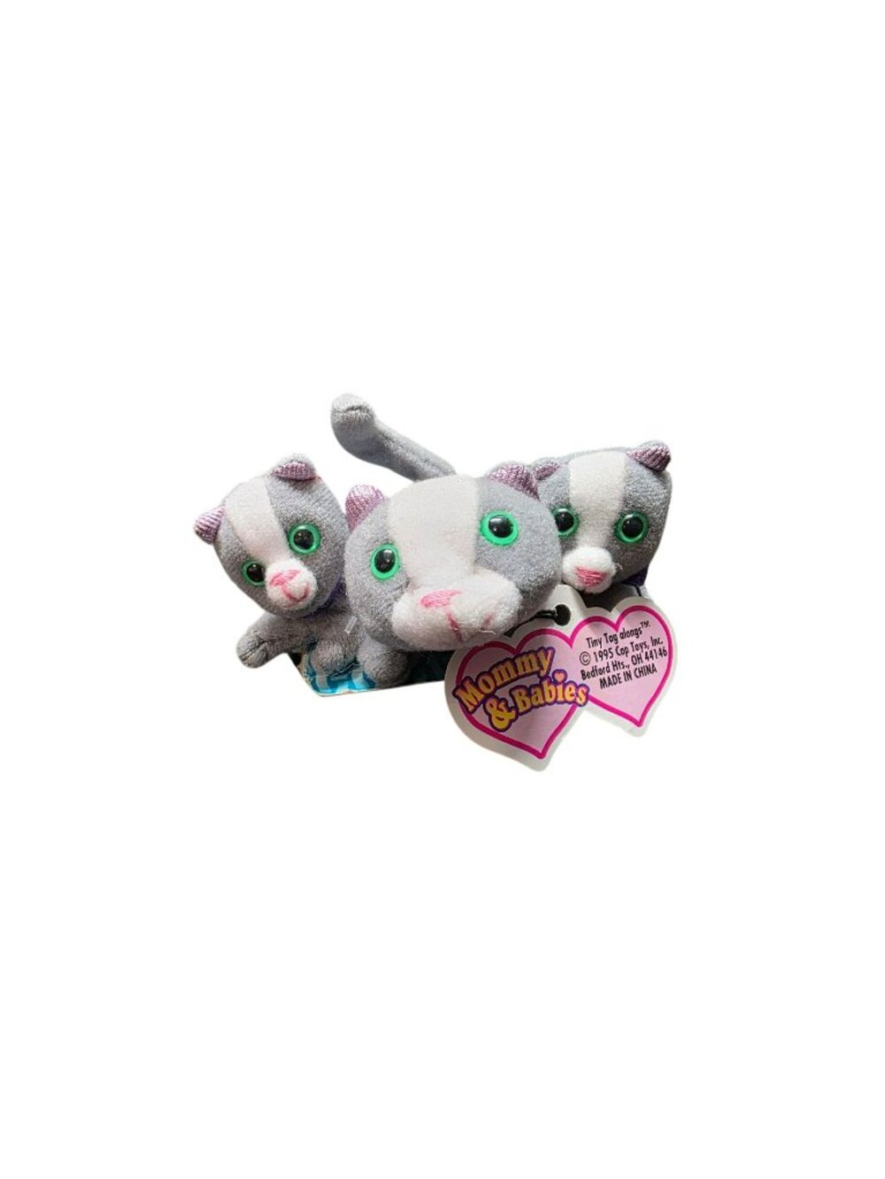 Vintage Cap Toys Mini Tiny Tag-Alongs Plush Kitty Cats